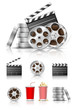 set of cinema objects