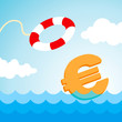 lifebuoy and a euro sign