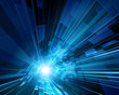 Abstract virtual space with screen vector background