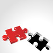 Photographie : Vector puzzle with 3d pie vector background
