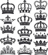 crown and coronet silhouettes