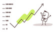 businessman & stock market success
