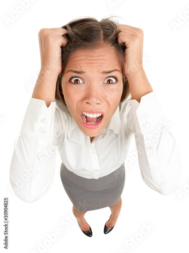 Photo: Stress business woman Stress business woman