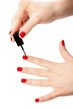 Red nail polish Red nail polish