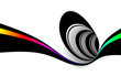 Abstract black and white design