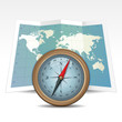 Compass and World Map
