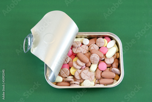 Photo: Tin pills Tin pills