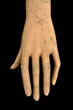 weathered doll hand