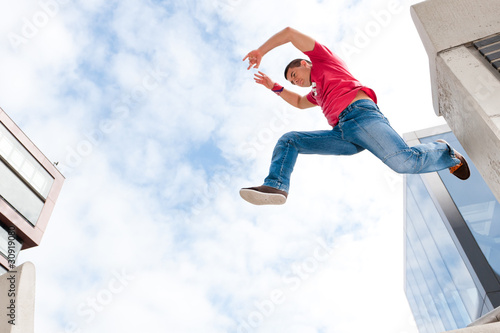 Photo: Jumping young man Jumping young man