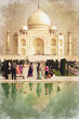 Images : Taj Mahal, style photo ancienne