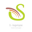 Logo letter S, swan # Vector Logo letter S, swan # Vector