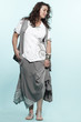 large build caucasian woman spring summer fashion