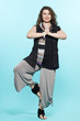 large build caucasian woman spring summer fashion