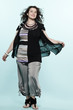 large build caucasian woman spring summer fashion