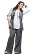 large build caucasian woman spring summer fashion
