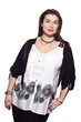 large build caucasian woman spring summer fashion