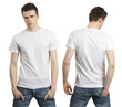 Teenager with blank white shirt Teenager with blank white shirt