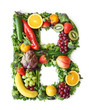 Fruit and vegetable alphabet - letter B Fruit and vegetable alphabet - letter B
