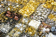 vintage clothes buttons in market