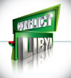 Photo en ligne au meilleur prix Libyan conflict Vector illustration