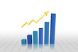 Business Graph with arrows