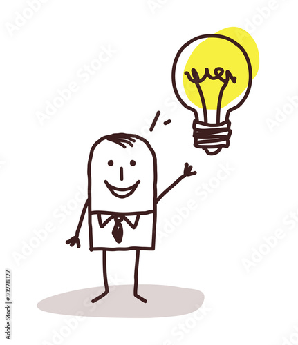 Vector: businessman & idea businessman & idea
