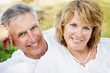 Mature couple smiling and embracing Mature couple smiling and embracing