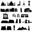 landmark silhouette set