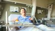 lunch pause for hospital patient