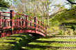 pont rouge jardin japonais