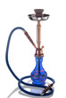 Blue hookah on white background