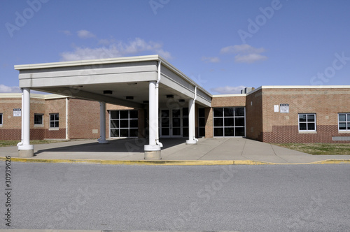 Photo: elementary school entrance elementary school entrance