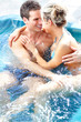 Couple in jacuzzi