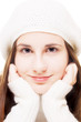 Beautiful brunette in winter outfit Beautiful brunette in winter outfit
