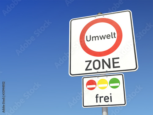 Foto: Schild Umweltzone Schild Umweltzone