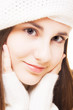 Beautiful brunette in winter outfit Beautiful brunette in winter outfit