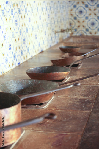 Photo: Old copper pans Old copper pans