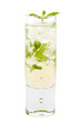 Mint julep drink isolated on white background