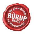 rürup riester rente altersorsore
