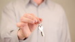 Hand holding keys
