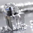 silver christmas gift