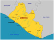 Carte du Liberia