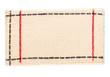 Photo: Blank fabrics tag tied with a string Blank fabrics tag tied with a string