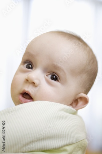 Photo: 9 month old baby wrapped in quilt 9 month old baby wrapped in quilt