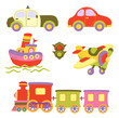 Set of beautiful baby icons