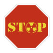 Nuclear energy stop sign
