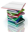 Pile of books isolated on white background Pile of books isolated on white background