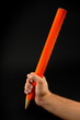Big pencil in hand Big pencil in hand