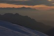 Marmolada Summit, evening view to the West, Italy, Dolomites