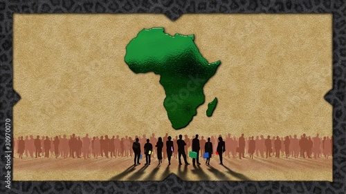 Illustration: African work team: lion African work team: lion